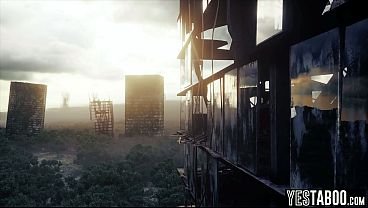 Petite redhead beauty knocked up in a breeding pod by mature stud